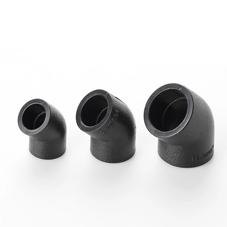 HDPE 45 °ข้อศอกการหมุนความต้านทานต่ำ