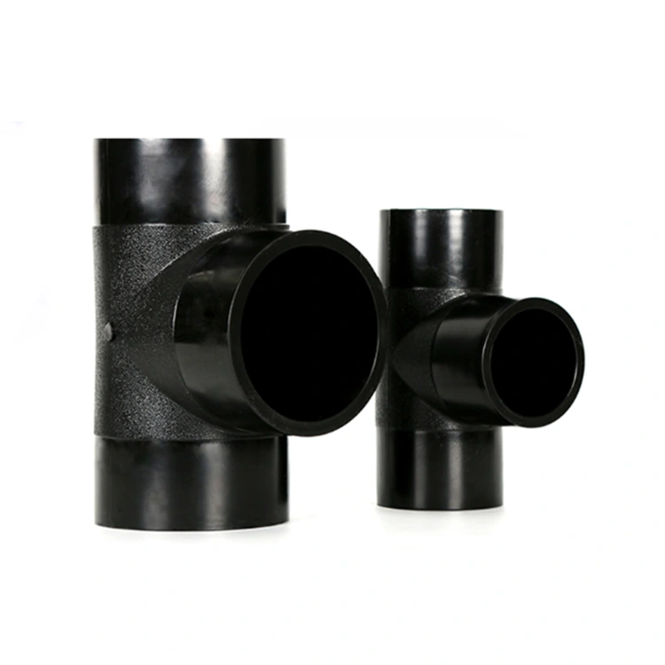 HDPE 90 องศา TEE เส้นผ่าศูนย์กลางเท่ากัน