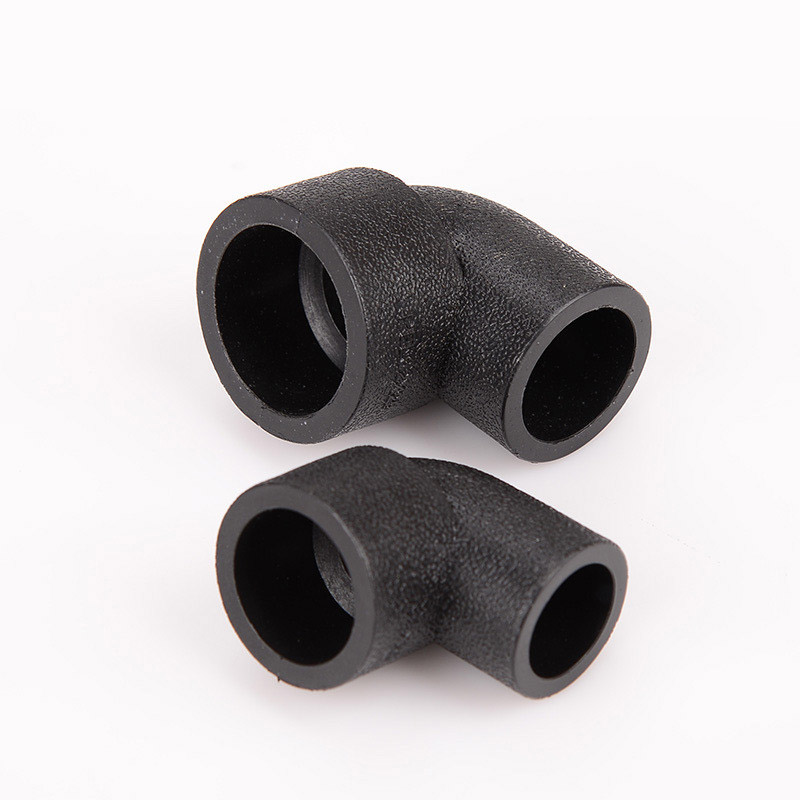 HDPE 90 °ข้อศอกสำหรับการเชื่อมต่อท่อของเหลว
