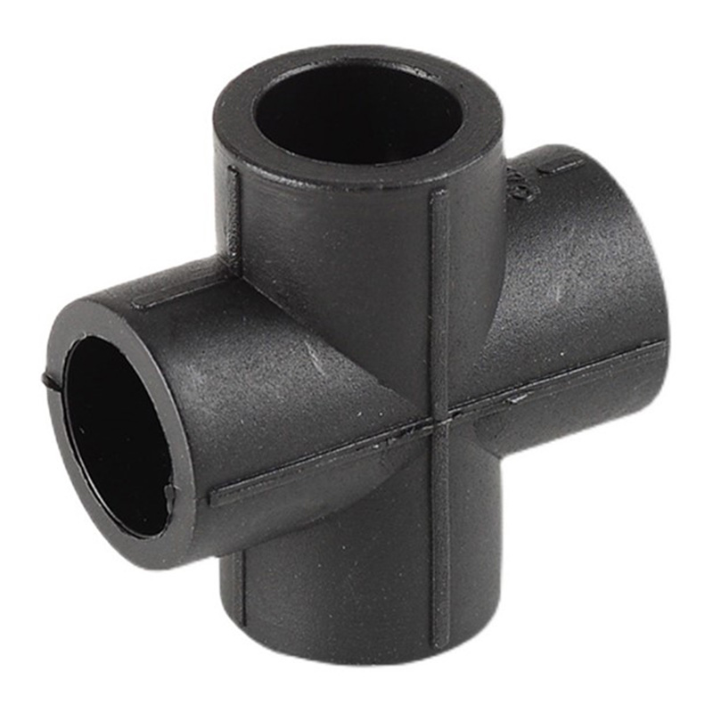 ข้อต่อขวาง HDPE เส้นผ่านศูนย์กลางเท่ากันสำหรับต่อท่อ